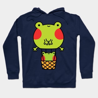 Frog hot air balloon Hoodie